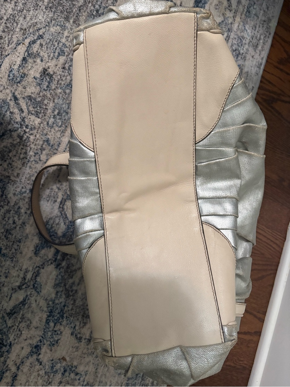 Dolce & Gabbana Miss Exotic Silver Coated Canvas and Leather Tote Bag or handbag - Picture 3 of 15